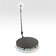 360 Grad Fotokabine Photo Booth 100cm Video Selfie LED Ringlicht Hochzeit