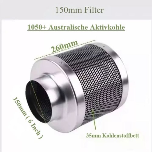 Aktivkohlefilter carbon 150mm - carbon,