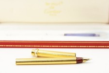 CARTIER Füller Must de Vendome vergoldet mit Box Vintage 00853 Länge 13 cm