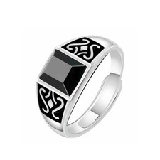 Herren Ring Silber plattiert