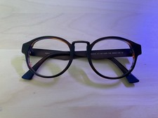 SESTO 211 Brille Rund Havanna Schwarz Unisex