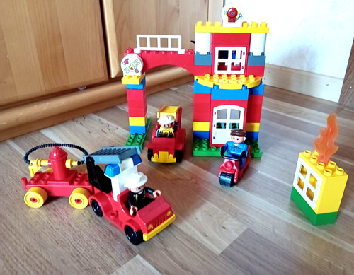 Lego duplo feuerwehr - lego, feuerwehr-station