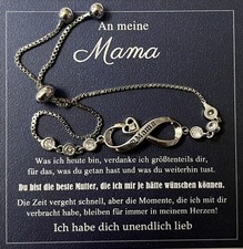VGWON Armband Damen Unendlichkeitszeichen Gravur "Mama"