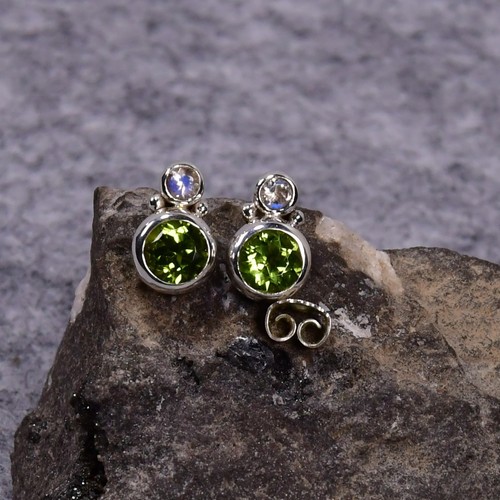 Peridot ohrring 925er - peridot, ohrring,