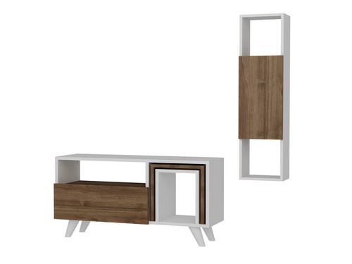Wohnwand weiß wohnzimmer set - wohnwand,