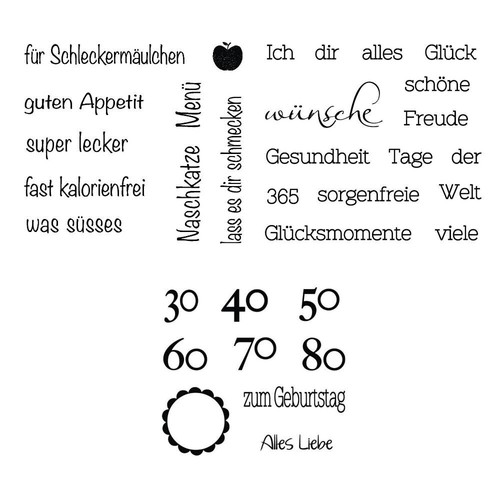 Stempel glückwünsche - stempel,