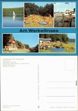 Schorfheide Werbellinsee, Badestrand   "Weißen Flotte", Bahnhof Zeltplatz  1982