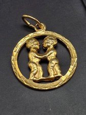 Anhänger Gelbgold 333 / 8k Sternzeichen Zwilling zeitlos elegant