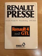 Pressemappe Renault 4 GTL / R