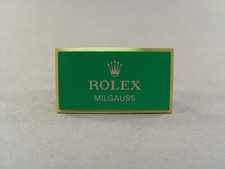 142713: Rolex Milgauss Original Vitrinen Display, Aufsteller, Schild