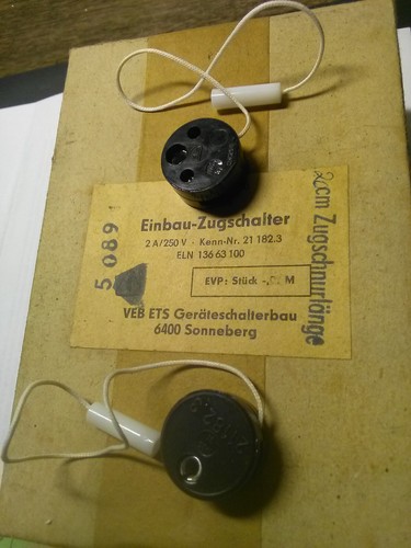 Stück zugschalter rund mit - zugschalter,