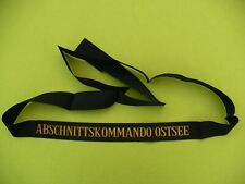 Mützenband Bundesmarine ABSCHNITTSKOMMANDO OSTSEE