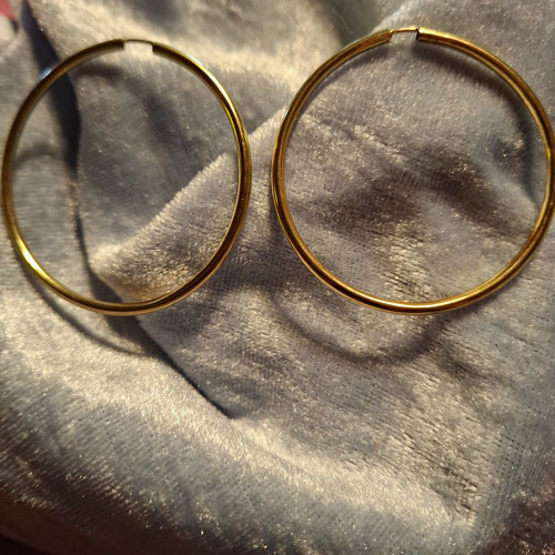 Echt goldene creolen 333 - echt,