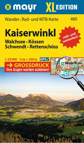 Mayr wanderkarte kaiserwinkl - wanderkarte,