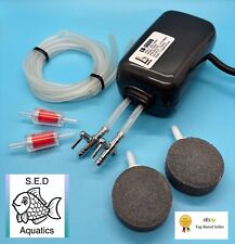 Aquarium Luftpumpe Doppelauslass Ultrakompakt Pumpe Aquarium Sauerstoff Luftblase