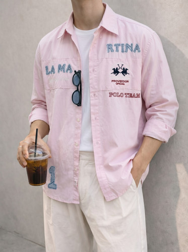 Martina herren hemd pink - hemd,