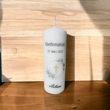 Kerze Konfirmation Kommunion