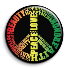 Peace Good Love - Abzeichen