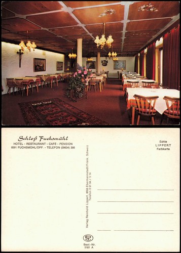 Ansichtskarte fuchsmühl - ansichtskarte,