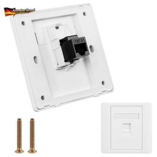 Netzwerkdose cat6 single - single, port