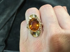 Ring 585 gelbgold citrin - ring,,