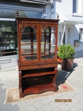 Louis Philippe Vitrine mit Konsole um 1860 in Mahagoni