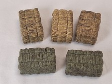 5 x Schleich Futter Ballen Heuballn Strohballen Set 