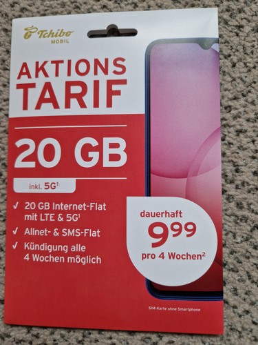 Tchibo mobil prepaid karte - tchibo,