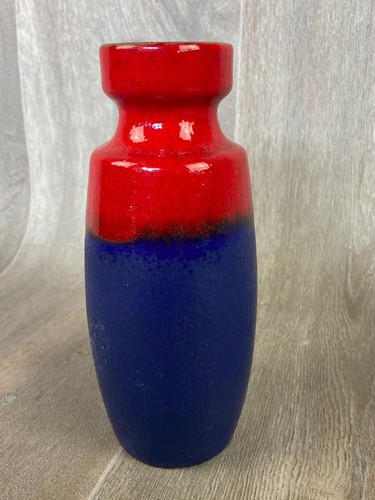 Vintage fat lava vase 16cm - vase,