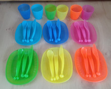 IKEA Teller Becher Besteck, 6 Personen, 30 Teile Kindergeschirr