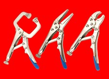 3 Stück Kleine Punktschweißzange / Langbeck Gripzange / Schweisser Grip Zange