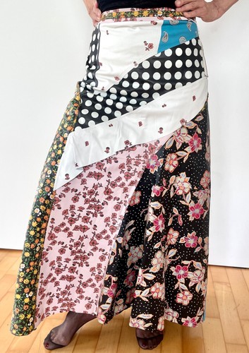 Maxi echt leder rock - maxi-echt-leder-rock, blumen