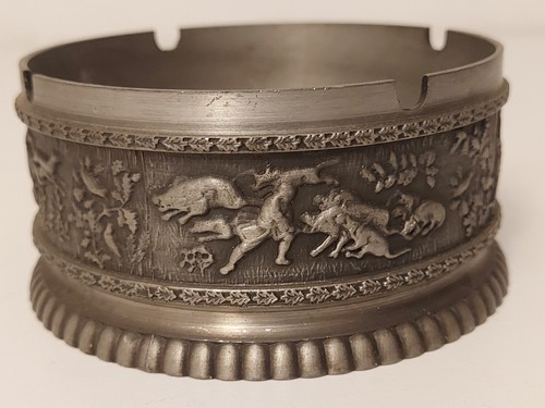 älterer zinn aschenbecher mit - älterer,