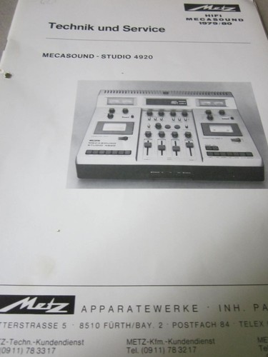 Metz mecasound studio 4920 - metz,