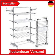 Wäscheständer Turm für Innen Platzsparender Turmwäscheständer mit Faltbaren F...