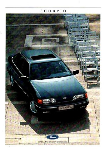 Ford scorpio prospekt 1987 - scorpio,