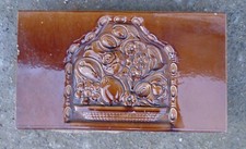 Alte Ofenkachel Vintage Deko Kachel Jugendstiel Top Vintage France shabby Blumen