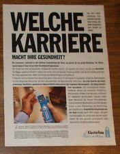 Seltene Werbung KLOSTERFRAU MELISSENGEIST Welche Karriere macht Gesundheit 1993