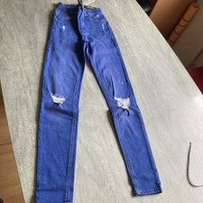 Tally Weijl Denim Jeans Damen Größe EUR 34 Push Up Skinny Stretch Hose Hellblau 