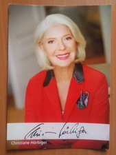 Autogrammkarte Christiane Hörbiger Autogramm