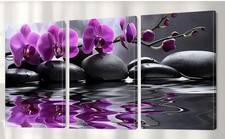  Kunstdruck 3 teiliges Zen