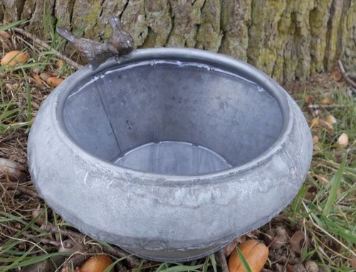 Runde zinkschale pflanzschale - runde,