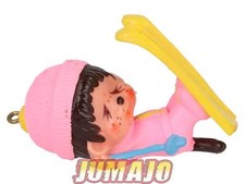 FIGZ58 PVC-Figur Sekiguchi 1979 Monchhichi Kiki 6,5 cm: Ski