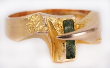Lapponia Ring Weckström mit Zoisit 585 Gold D8 Gr. 57 - selten