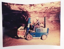 Altes Foto Gabelstapler Foto Clauss Leipzig DDR