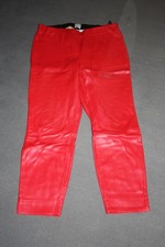Lederhose Schlupfhose rot
