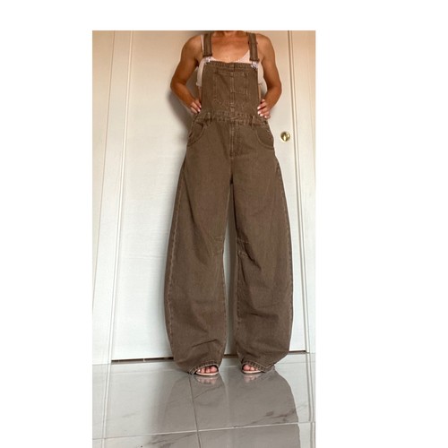 Jeans latzhose mit weitem - latzhose,