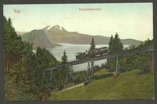 Schweiz schnurtobelbrücke - ak,