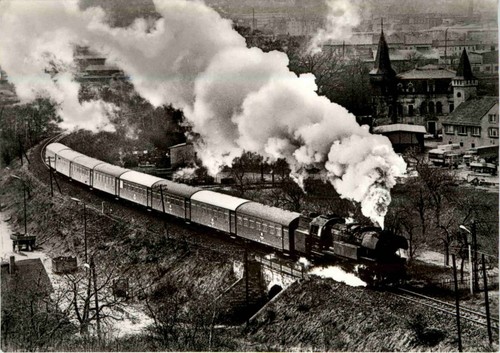 Dampflokomotive ausfahrt aus - dampflokomotive,
