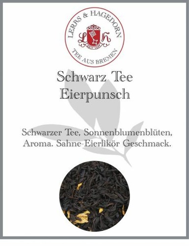 Schwarz tee eierpunsch 250g - schwarz,